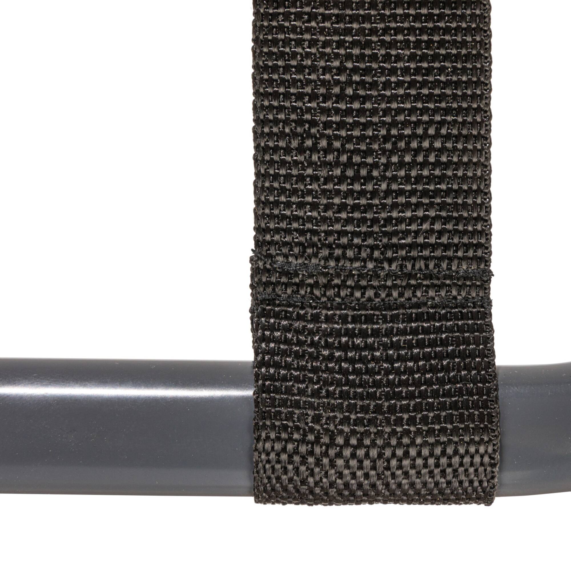 Household Essentials Gray Frame with Black Straps Luggage Rack